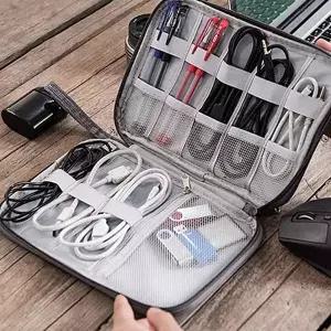 칸막이 충전기 파우치 케이블 이어폰 USB 수납 가방 손목 스트랩