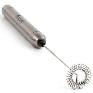 네스트파크 휴대용 음료 믹서 및 밀크 프로더 완드 - 소형 미니 전기 스틱 블렌더 방탄 케토 커피 급속 유화제 무선 배터리 작동