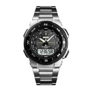 [유토피아]40대 20대 고급 남성 남자 초 전자 메탈 손목 시계 멀티 디스플레이 손목시계 디지털손목시계 방