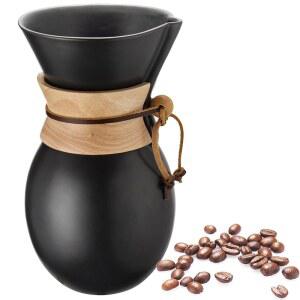 20개의 종이 필터, 8컵, 34온스, 커피 드립퍼로 메이커 위에 가이아칼론 세라믹을 붓습니다