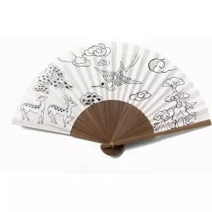 초등생 고전미술 민화 교재 전통부채도안 유치원 색칠 그리기교구 아이놀이키트 집