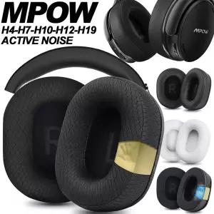 Mpow H4-H7-H12-H19 H21Active Noise Studio 헤드셋 교체 용 이어 패드 메쉬 천 메모리 스폰지 소프트 단백
