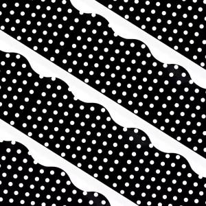 테두리 스티커 블랙 땡땡이