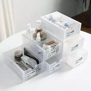 적층형 서랍 책상 위 서랍장 미니 문구함 데스크 셋업 테리어