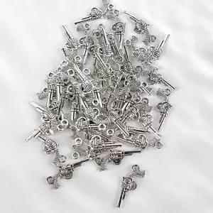 리볼버 실버 목걸이 키링 액세서리 펜던트 부자재