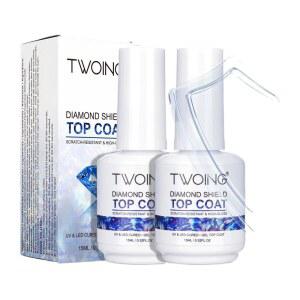 투잉 15ml 슈퍼 샤인 퀄리티 실러 폴리쉬 매니 코트 피니쉬 와이프 아트 탑코트 다이아몬드 네일