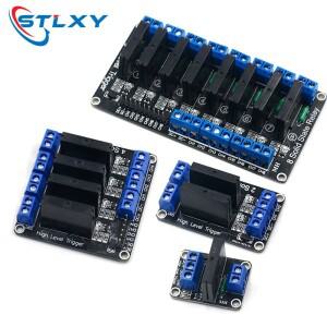 1-10Pcs 1 2 4 8 채널 5V DC 릴레이 모듈 Arduino 용 솔리드 스테이트 하이 레벨 SSR AVR DSP G3MB-202P