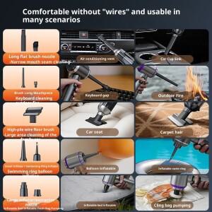 자동차 진공 청소기 고출력 휴대용 무선 브러시리스 모터 강력한 에어 더스터 가전 제품용