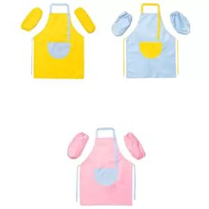 어린이용 미술시간 옷보호 팔토시 앞치마세트 자녀교육키트 diy 학생 창의력 학교