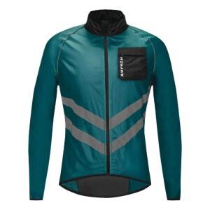 WOSAWE 방풍 사이클링 자켓 MTB 자전거 반사 블루 브레이커 네이비 윈드 저지 스포츠 방수 야외 의류