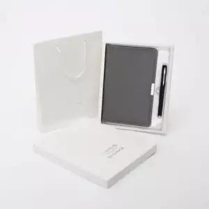 [문구] 다이어리 수첩 노트 메모지 업무일지 그레이 볼펜세트