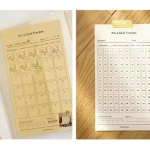 [문구] 100일플래너 5P 날짜 스케줄러 다이어리 골트랙커