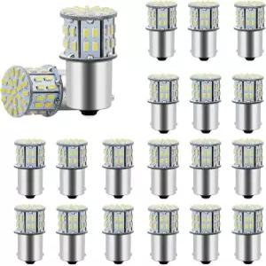 딘 20 PCS 1156 자동차 LED 전구 1141 1003 7506 BA15S 고휘도 교체 RV 캠핑카 트레일러 보트 트렁크 내부