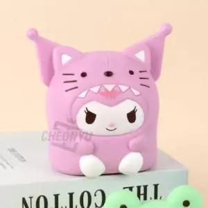 [문구] 어린이 귀여운 캐릭터 쓰담쓰담 행운 미니 동전 저금통