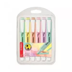 [문구] 스타빌로 스윙쿨 파스텔 형광펜 6색 세트