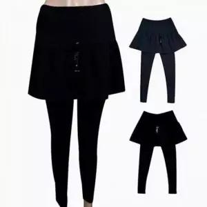 [의류] 치마레깅스 스킨센스 2컬러 플레어 면스판