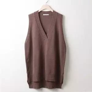 [유토피아]빅사이즈 브이베이직니트조끼 RMW120 베스트 여성의류 큰옷 플러스사이즈 미시옷