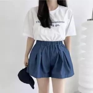 [의류] 여성데님 청치마반바지 플레어