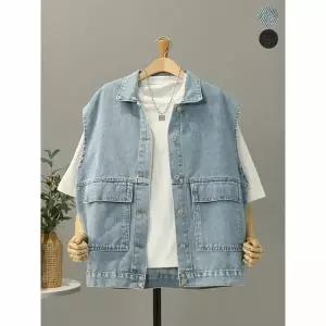 [하프클럽/모노시크]애니트 빅 포켓 데님 조끼_MNCS443