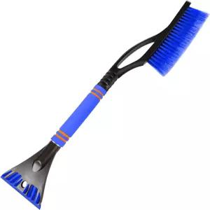 DXNQ 자동차 스노우 브러시 및 스 스크레이퍼 편안한 폼 그립이 있는 24인치 스크래치 프리 리무버 탈부착