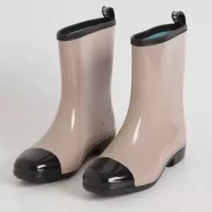 여성 여름 패션장화 투톤컬러 롱장화 러버장화 패션장화 러버장화