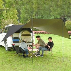 차량용 차양막, 차량 측면 차양막, 방수 그늘막 텐트, 야외 자동차 SUV 세단 트럭 버스 밴용 차양 캐노피