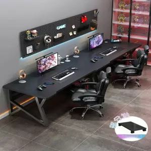 2인용컴퓨터책상 pc방 게이밍 조립식 게임용 책상 기본형 사무용 피씨방 컴퓨터 피시방