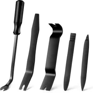 리브티 5개 자동 트림 제거 도구 키트 스크래치 없음 플라스틱 프라이 - 차량 대시 라디오 오디오 설치기용