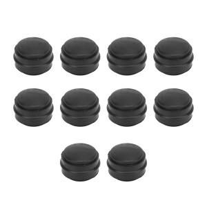 고무 브레이크 블리더 나사 캡 222101 보호 그리스 피팅 니플 커버 자동차 바이크 오토바이 10 개