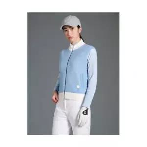 매장정품 빈폴 BEANPOLE GOLF 여성 방풍 풀집 베스트 - 스카이 블루 BJ5X51A31Q 661088