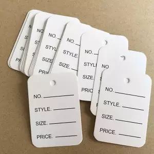 [알티피아]무광 행택 옷텍 의류텍 텍 옷가게택 의류 라벨 250매 종이텍 라벨택