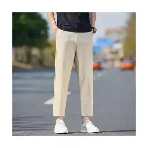 남자 기본 면바지 9부 캐주얼 바지 여름 얇은 일자 빅사이즈 트렌디 정장 SPO마켓2