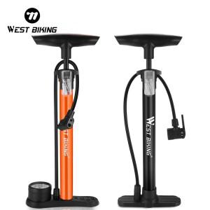 서쪽 자전거 160PSI 공기 펌프 게이지 Schr Presta MTB 도로 공 고압 타이어 팽창기 스틸 사이클링