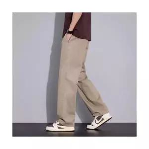 남자 기본 바지 면 린넨 춘추 슬림핏 순 와이드 캐주얼 일자 M스포3