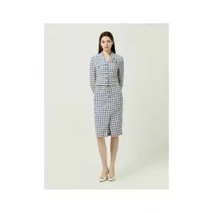 모조에스핀 팬시소재 H라인 스커트 BL_J241MSD103