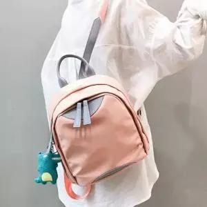 [신상오픈런]키치룩 미니백팩 키링포함 악어 투톤 탑핸들 천가방 (30488588)