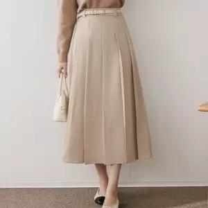 [신상오픈런]플리츠 롱스커트 맥시 에이라인 봄하객룩 주름치마 (30486123)
