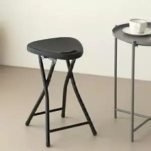 접이식쿠션의자 교회 행사용 철제 접이식 의자 블랙 스툴 카페의자