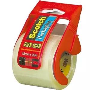 문구용품 문구사무/스카치 포장용테이프(132D/투명/디스펜서 포함/48mm×20M/3M)