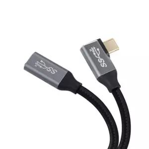 [제이프로젝]Coms USB 3.1 C타입 PD 고속충전 꺾임 연장케이블 3M 데이터전송 초고속충전 충전케이블 충전