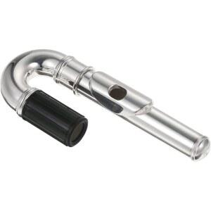 TUOREN 20mm 플루트 곡선 헤드 조인트 마우스피스 교체 수리 부품 목관 악기 액세서리 실버