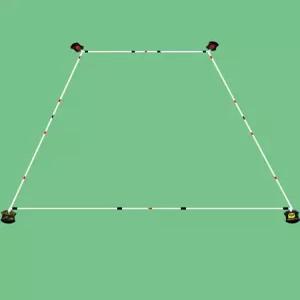 네트 라인 모델 단독 배드민턴 코트 간이 해변 경기장 족구 실내 배구