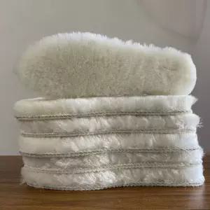 100% 천연 양털 양모 보온 겨울 깔창 털 남자 여자