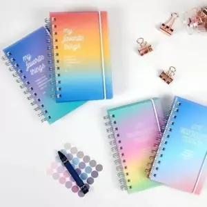 [문구/오피스] 그라데이션 밴드 스케줄러 랜덤 2P 플래너 다이어리