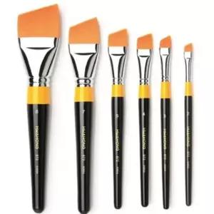 [모두모아]화홍 평붓 구성붓 972F 사선 8호 -30590 붓 판화 수채붓 물감