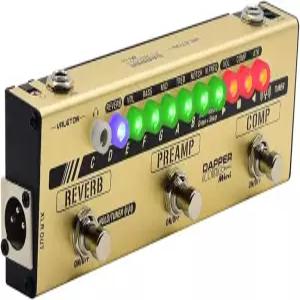 발레톤 대퍼 어쿠스틱 미니 전기-음향 기타 DI 아날로그 프리앰프 멀티 이펙트 페달