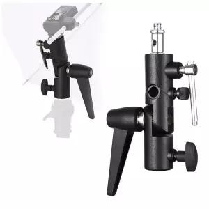 [모두모아]플래시 홀더 스탠드 브라켓 삼각대 헤드 거치대 스트로보 카메라