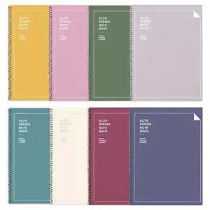 [문구/오피스] 스프링 심플 유선 노트 8권세트 줄노트 스프링공책