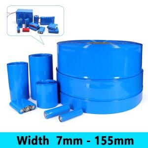 1-20m 파란색 PVC 열수축 튜브 7mm  155mm 18650 Lipo 배터리 팩 절연 케이블 슬리브 보호 포장 필름