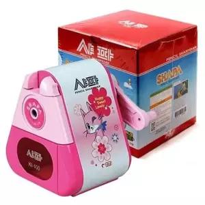 [문구/오피스] 샤파 삼각 수동 연필깎이 핑크 1P 심조절 학용품